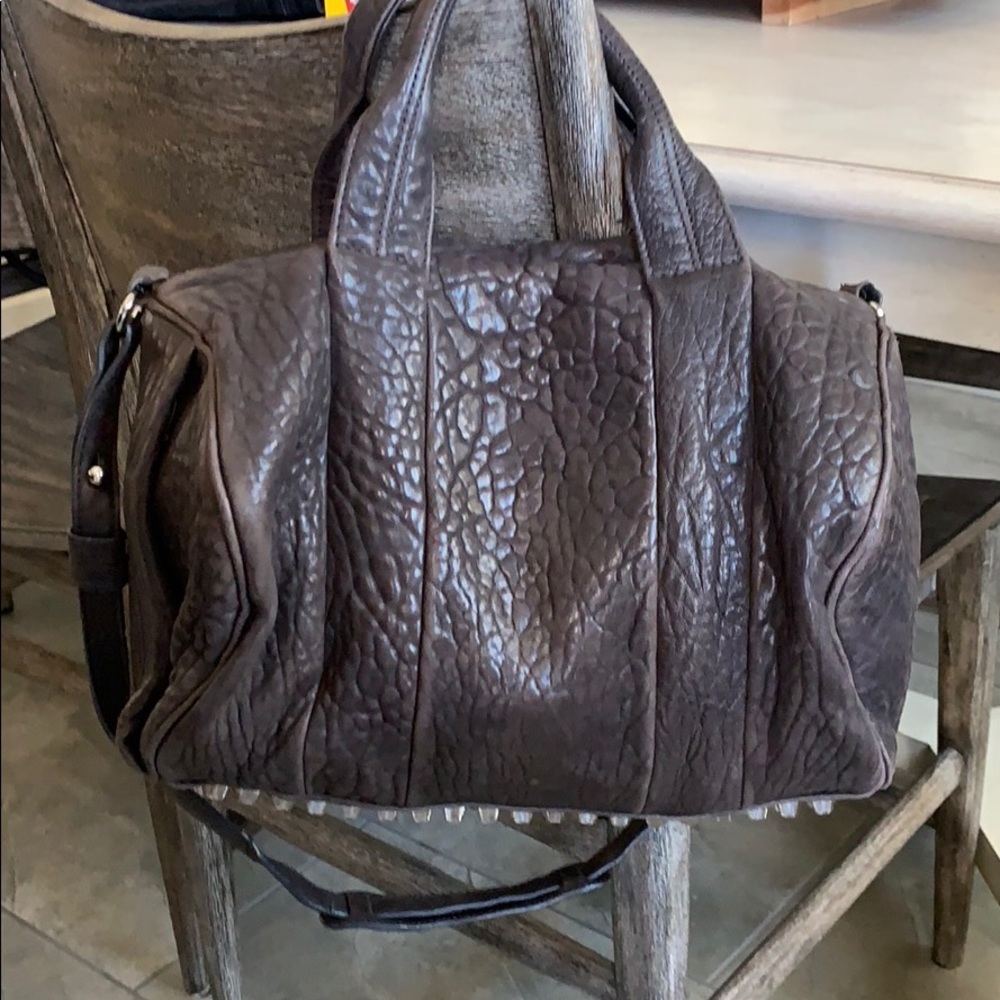 Alexander Wang Rocco Duffel Leather Satchel